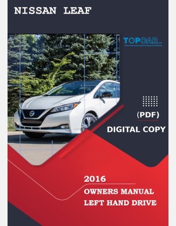 nissan leaf 2016 owners manual
